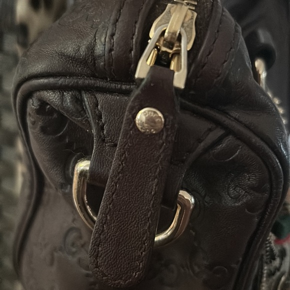 XXX SOLD XXX EUC brown Gucci Guccisima leather bag. - Picture 4 of 16